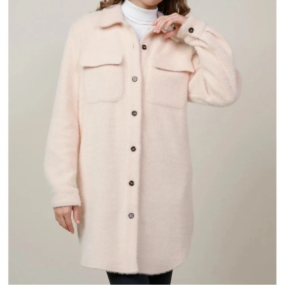 SKIES ARE BLUE | BLUSH SHACKET | KNEE LENGTH - Picture 2 of 10
